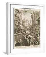 Political Prints Supporting a Ministerial Measure Against the Unlimited Sale of Gin-William Hogarth-Framed Art Print