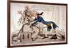 Political Ravishment, or the Old Lady of Threadneedle Street in Danger!, 1797-James Gillray-Framed Giclee Print