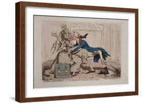 Political Ravishment-James Gillray-Framed Giclee Print