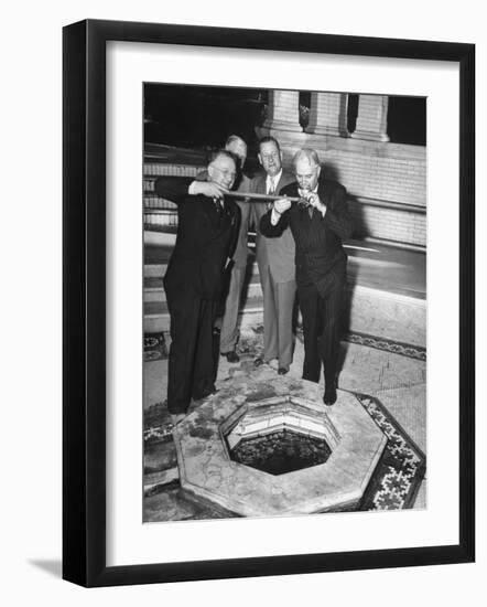 Politician John with Bricker at a French Lick-null-Framed Photographic Print