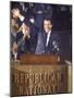 Politician Richard Nixon Waving From Platform at Republican National Convention-John Dominis-Mounted Photographic Print