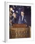 Politician Richard Nixon Waving From Platform at Republican National Convention-John Dominis-Framed Photographic Print