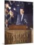 Politician Richard Nixon Waving From Platform at Republican National Convention-John Dominis-Mounted Photographic Print