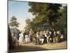 Politicians in the Tuileries Gardens, Paris, 1832-Louis-Léopold Boilly-Mounted Giclee Print