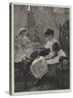 Politics in the Nursery, the Mp's Daughter Addressing the Electors-Alexander M. Rossi-Stretched Canvas