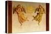 Polittico Di St. Augustine, Angel Detail-Pietro Perugino-Stretched Canvas