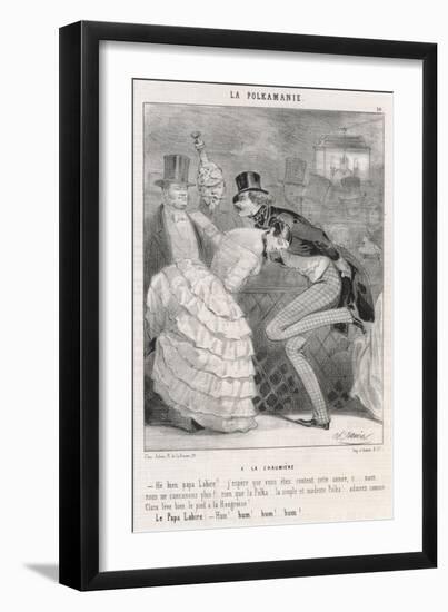 Polka Disapproved 1844-Charles Vernier-Framed Art Print