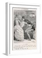 Polka Disapproved 1844-Charles Vernier-Framed Art Print