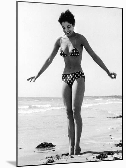 Polka Dot Bikini 1950s-null-Mounted Photographic Print