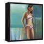 Polka Dot Bikini-Terri Burris-Framed Stretched Canvas