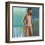 Polka Dot Bikini-Terri Burris-Framed Art Print