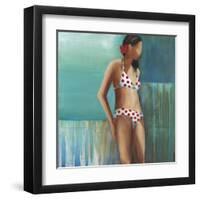 Polka Dot Bikini-Terri Burris-Framed Art Print