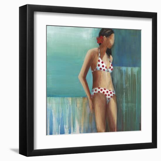 Polka Dot Bikini-Terri Burris-Framed Art Print