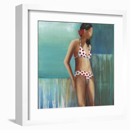 Polka Dot Bikini-Terri Burris-Framed Art Print