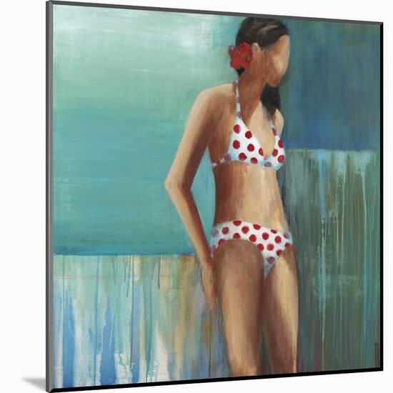 Polka Dot Bikini-Terri Burris-Mounted Art Print