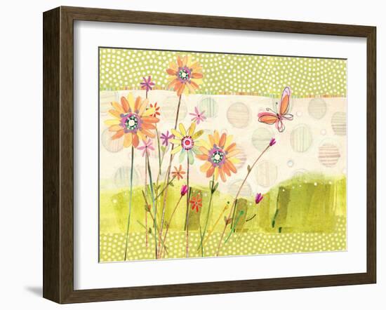 Polka Dot Butterfly1-Robbin Rawlings-Framed Art Print