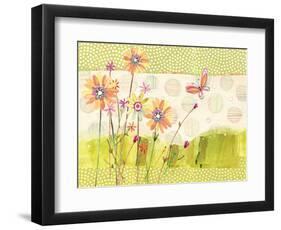 Polka Dot Butterfly1-Robbin Rawlings-Framed Art Print