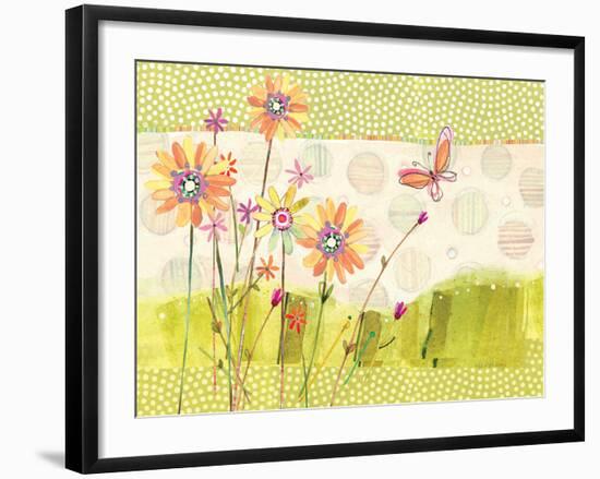 Polka Dot Butterfly1-Robbin Rawlings-Framed Art Print