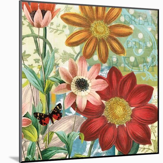 Polka Dot Dahlia-Walter Robertson-Mounted Art Print