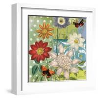 Polka Dot Daisy-Walter Robertson-Framed Art Print