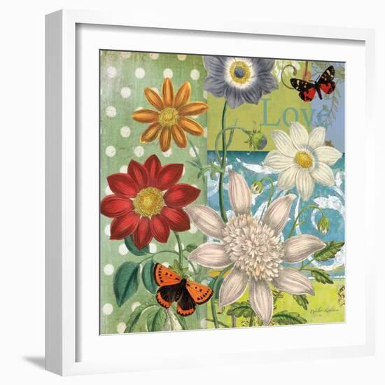 Polka Dot Daisy-Walter Robertson-Framed Art Print