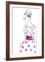 Polka Dot Dress-Johanna Fernihough-Framed Giclee Print