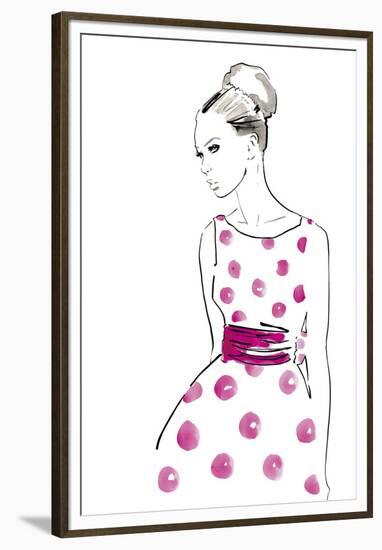 Polka Dot Dress-Johanna Fernihough-Framed Giclee Print