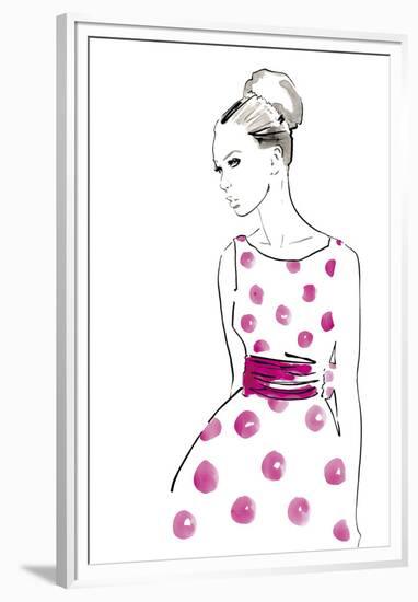 Polka Dot Dress-Johanna Fernihough-Framed Giclee Print