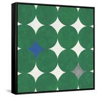 Polka Dot Emerald-Tom Grijalva-Framed Stretched Canvas