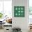 Polka Dot Emerald-Tom Grijalva-Framed Stretched Canvas displayed on a wall