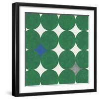 Polka Dot Emerald-Tom Grijalva-Framed Art Print