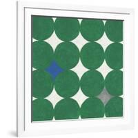 Polka Dot Emerald-Tom Grijalva-Framed Art Print