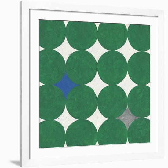 Polka Dot Emerald-Tom Grijalva-Framed Art Print