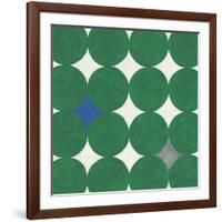 Polka Dot Emerald-Tom Grijalva-Framed Art Print