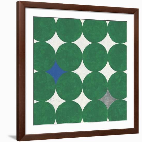 Polka Dot Emerald-Tom Grijalva-Framed Art Print