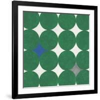 Polka Dot Emerald-Tom Grijalva-Framed Art Print