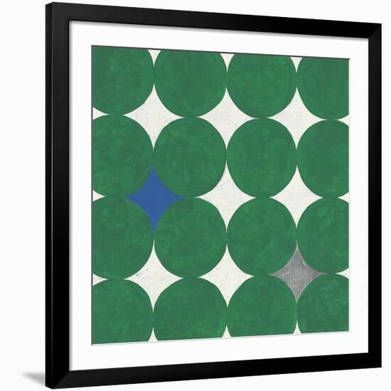 Polka Dot Emerald-Tom Grijalva-Framed Art Print