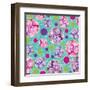 Polka Dot Floral-Bee Sturgis-Framed Art Print