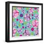 Polka Dot Floral-Bee Sturgis-Framed Art Print