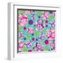 Polka Dot Floral-Bee Sturgis-Framed Art Print