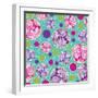 Polka Dot Floral-Bee Sturgis-Framed Art Print