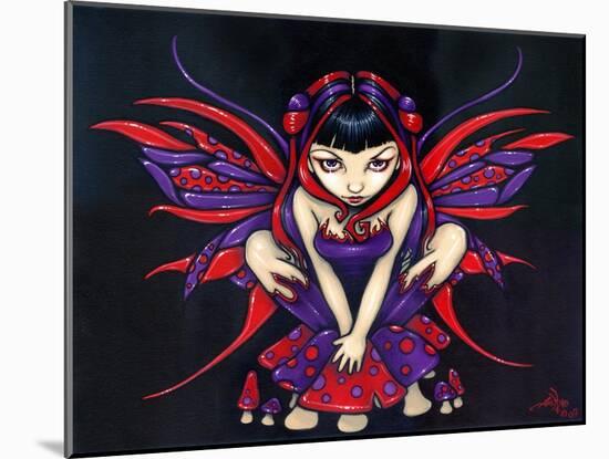 Polka Dot Mushroom Fairy-Jasmine Becket-Griffith-Mounted Art Print