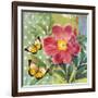 Polka Dot Peony-Walter Robertson-Framed Art Print