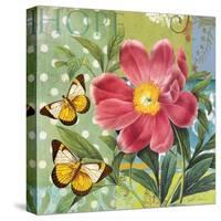 Polka Dot Peony-Walter Robertson-Stretched Canvas