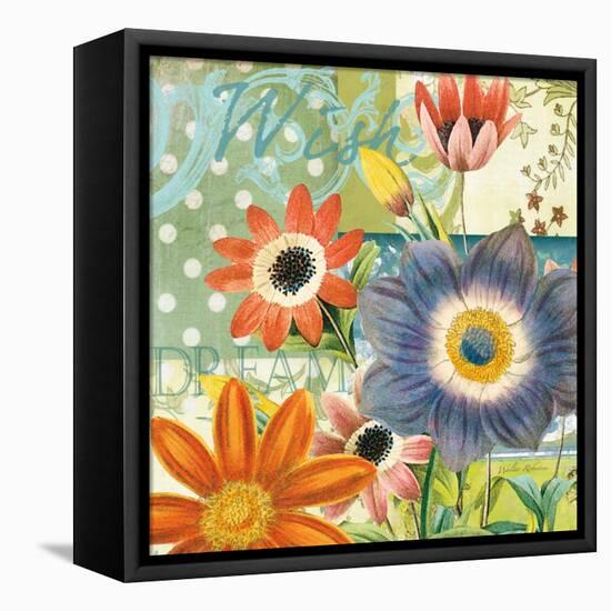 Polka Dot Poppy-Walter Robertson-Framed Stretched Canvas