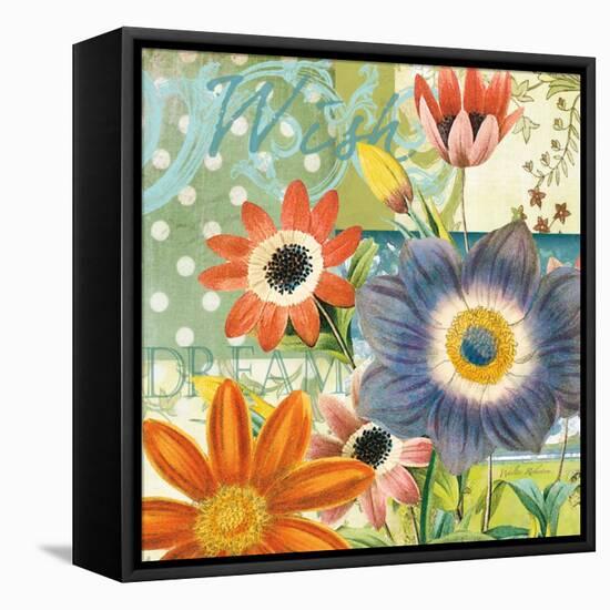 Polka Dot Poppy-Walter Robertson-Framed Stretched Canvas