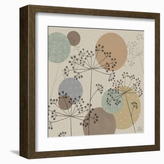Polka-Dot Wildflowers II-Jade Reynolds-Framed Art Print