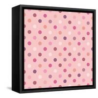 Polka Dots Color 10.Eps-IngaLinder-Framed Stretched Canvas