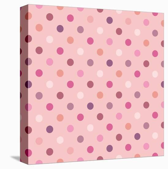 Polka Dots Color 10.Eps-IngaLinder-Stretched Canvas