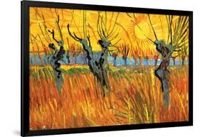 Pollard Willows at Sunset-Vincent van Gogh-Framed Art Print